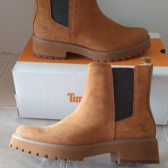 Timberland Shoes - Timberland Carnaby Cool wheat nubuck chelsea boots women size 10